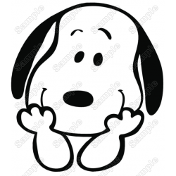 Snoopy Peanuts  Iron On Transfer Vinyl HTV